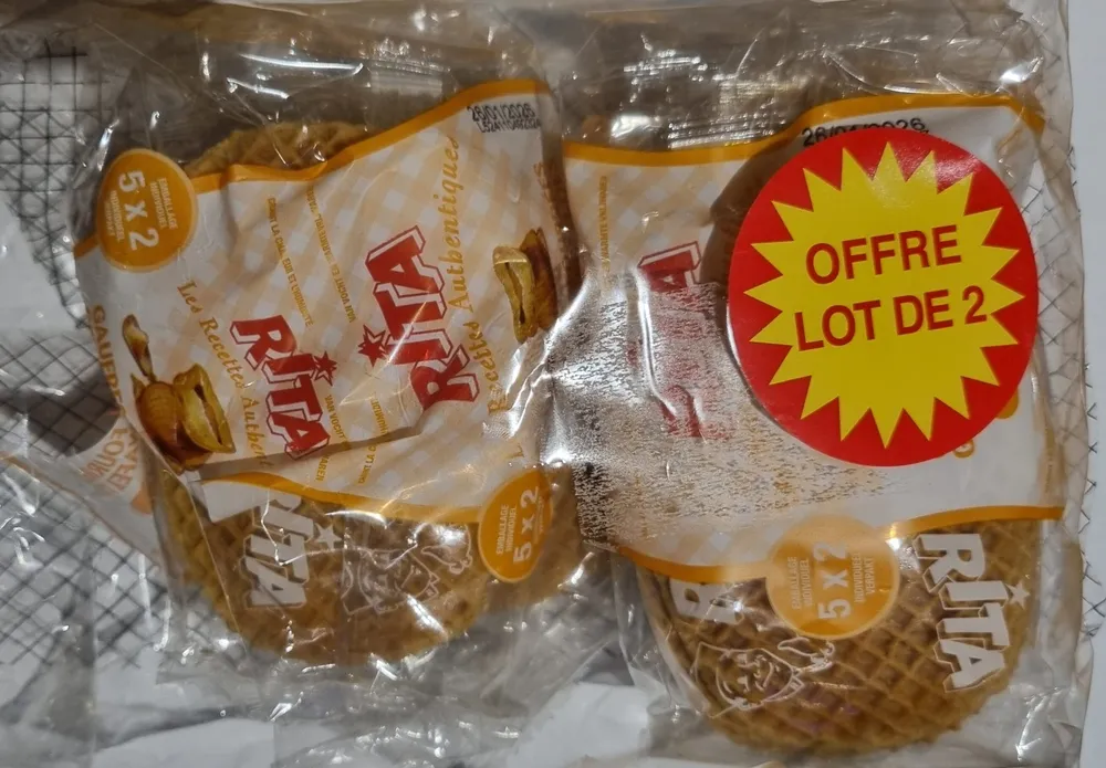 Gaufres fourrées vergeoise