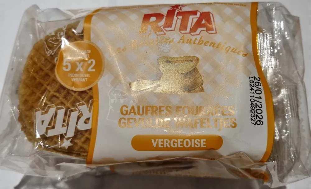 Gaufres Fourrées Vergeoise