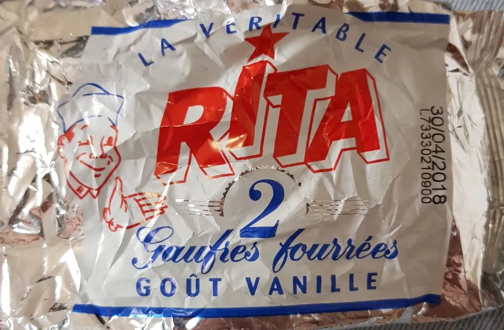 2 Gaufres Fourrées Goût Vanille