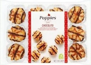 Poppies Chocolito Coconut Cakes With Chocolate Decorations 200 G
