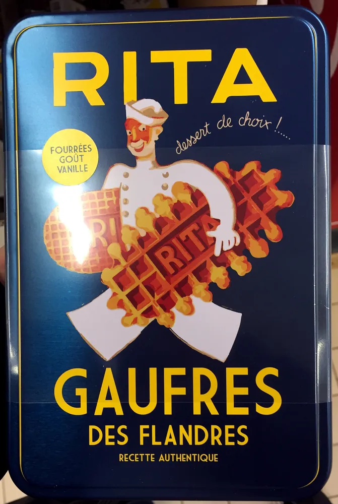 Gaufres des Flandres fourrées goût Vanille