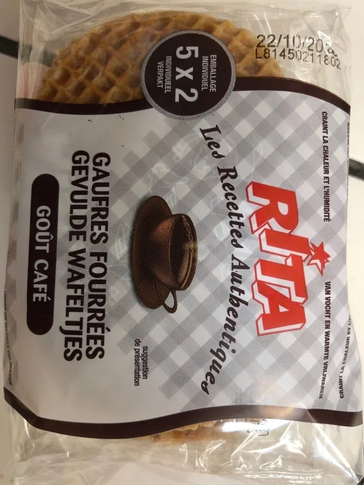 Gauffres fourrees café