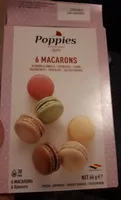 Poppies, 6 macarons