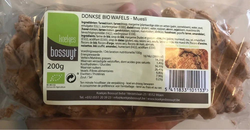 Donkse bio wafels