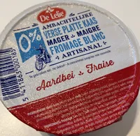 Verse platte kaas Aardbei