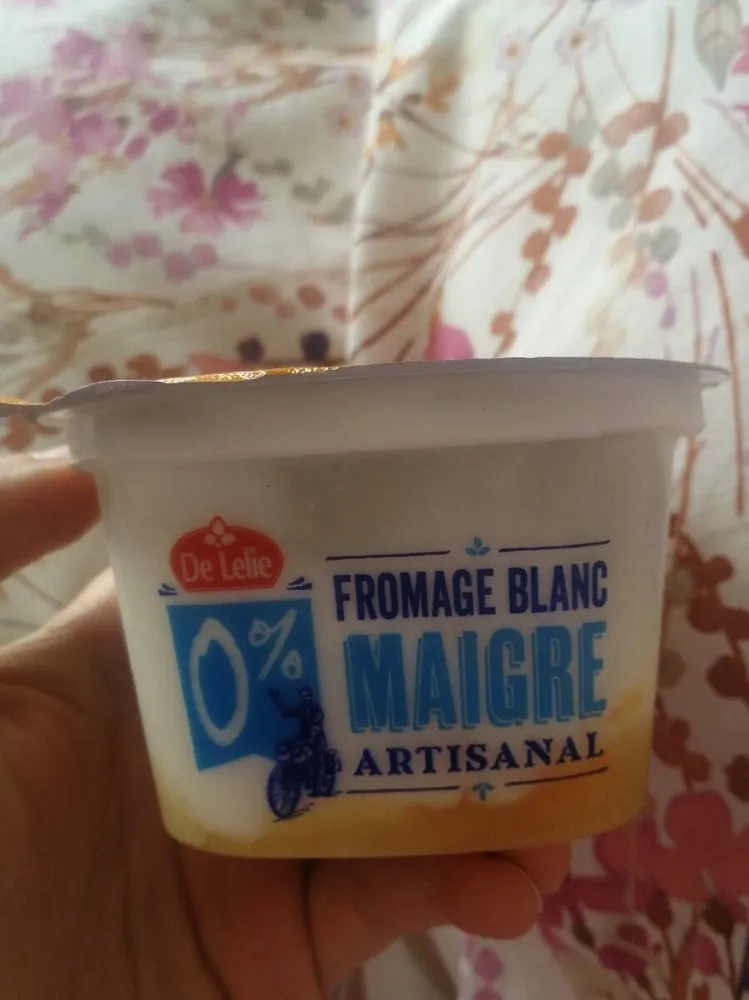 Fromage blanc maigre artisanal à la pêche