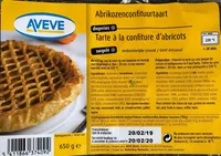 Tarte a la confiture d'abricot surgelée