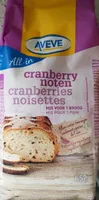 Pain Cranberries noisettes