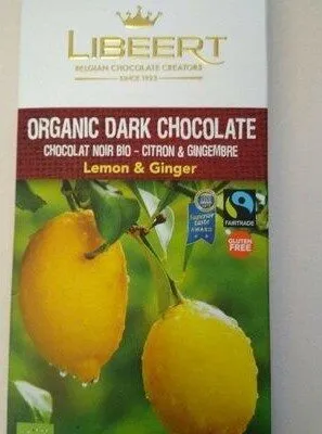 Organic dark chocolate noir bio citron gingembre