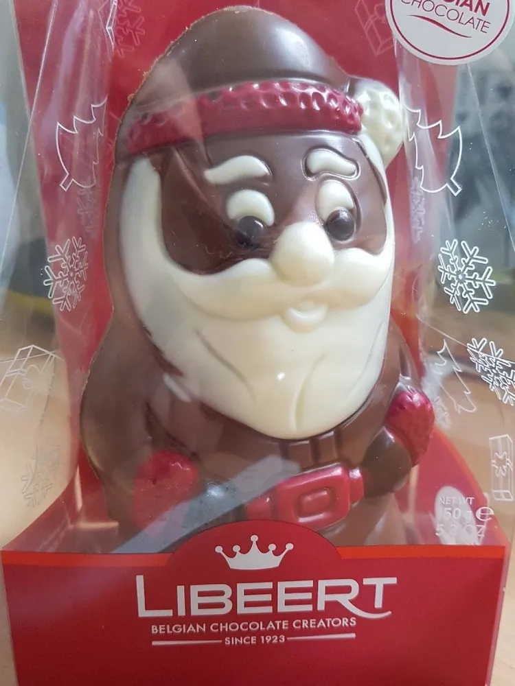 Kerst: Kerstman Melkchocolade Figuur Doos 150 Gram (tonkeys)