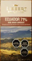 Libeert Equateur 71 chocolat noir