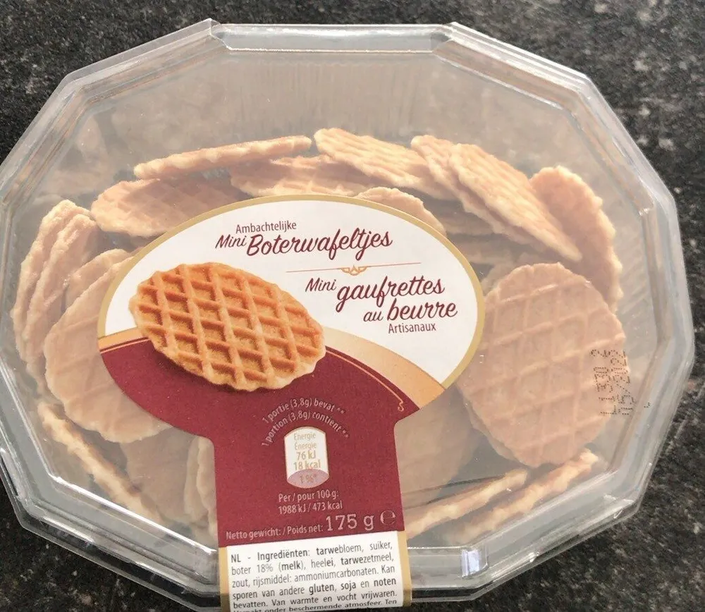 Mini gaufrettes au beurre