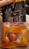 Oeuf chocolat blanc croquant