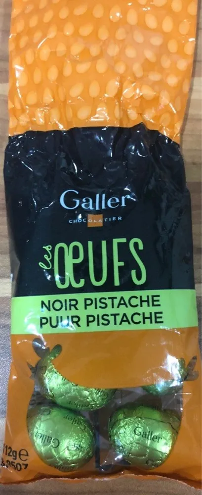 Oeufs noir pistache