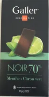 Chocolat Noir Menthe - Citron vert