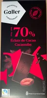 Chocolat noir 70% éclats de cacao