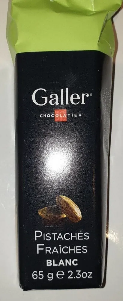 Chocolat Blanc fourré Pistache