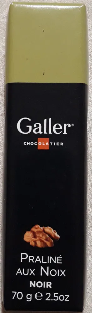 Bâton Galler Praliné aux noix-Noir