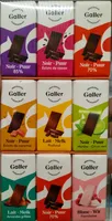 Assortiment de mini tablettes en chocolat