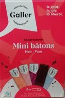 Mini bâtons chocolat noir