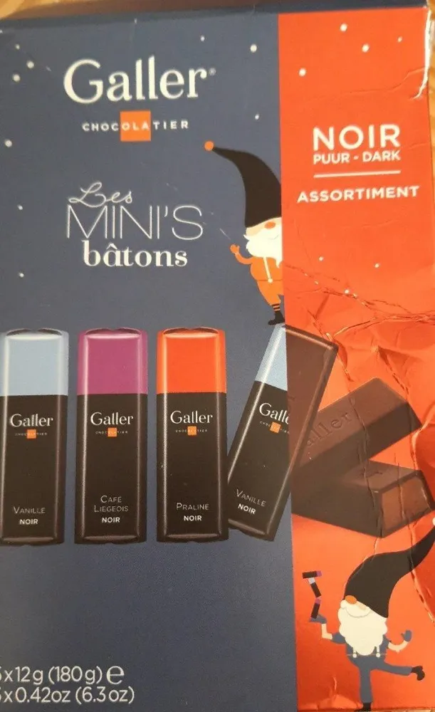 Les mini's bâtons noir assortiment