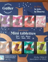 GALLER assortiment mini tablettes