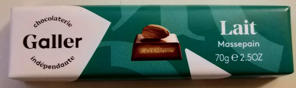 Barre chocolatée Lait Massepain