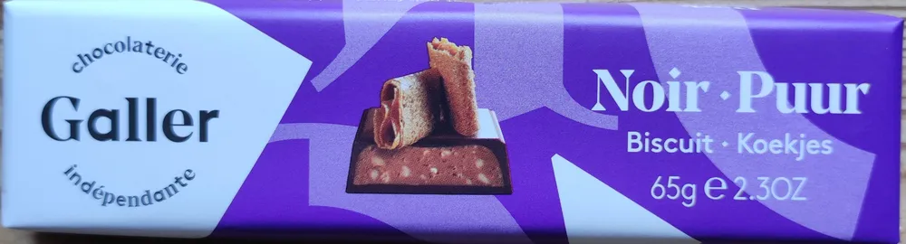 Chocolat noir biscuit
