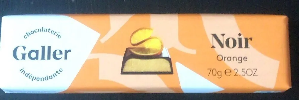 Chocolat galler noir orange
