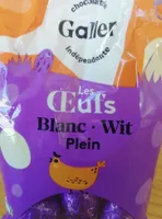 Œuf chocolat blanc plein