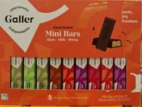 Assortiment mini barres chocolat