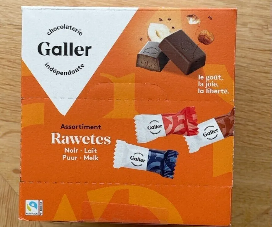 Assortiment Rawetes noir.lait