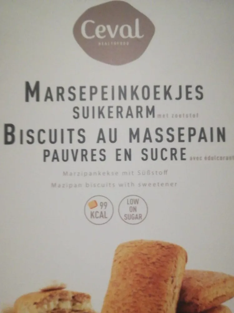 Biscuits au massepain pauvres en sucre