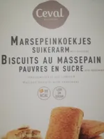 Biscuits au massepain pauvres en sucre