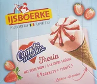 Cornets d'amour fraise