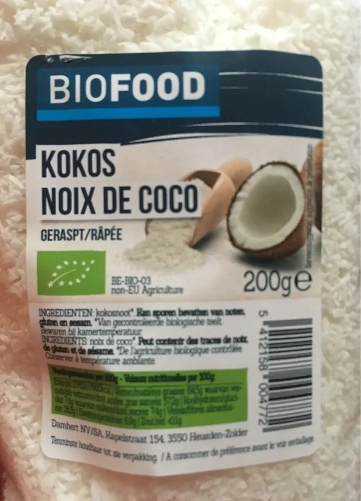Biofood Noten Geraspte Cocos Bio