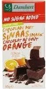 Damhert Chocoladetablet Orange Glutenvrij Suikervrij