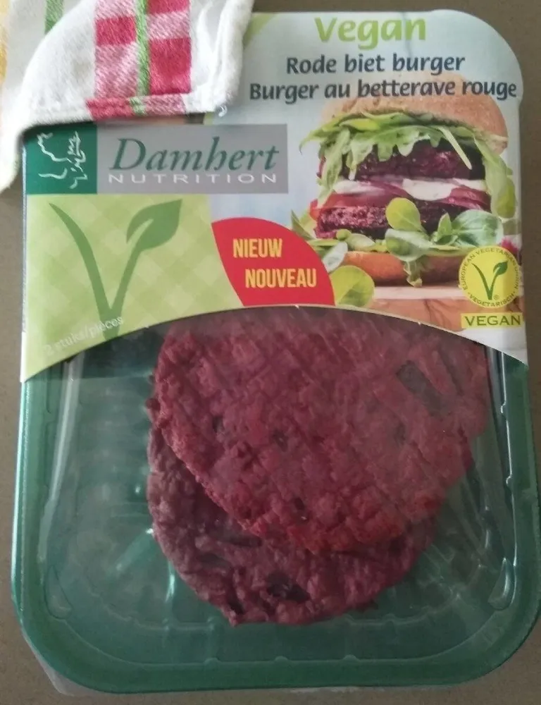 Burger au betterave rouge