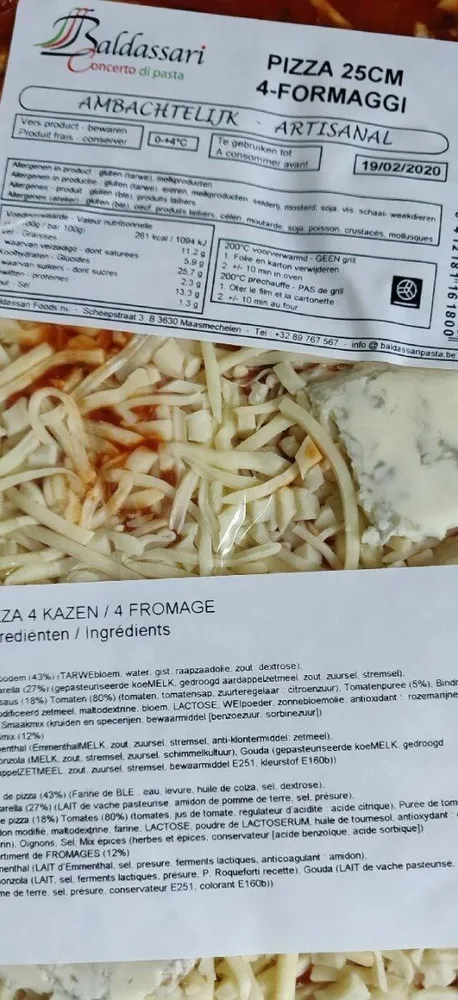 Pizza 4 fromaggi