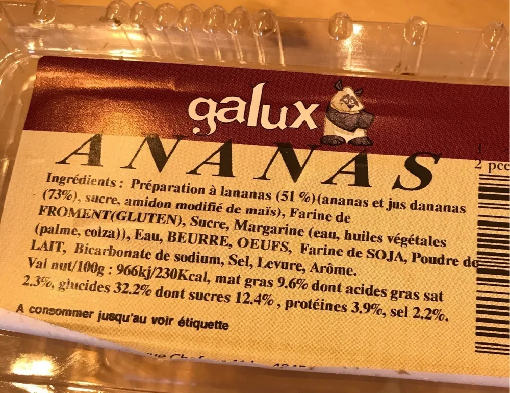 Gaufre ananas