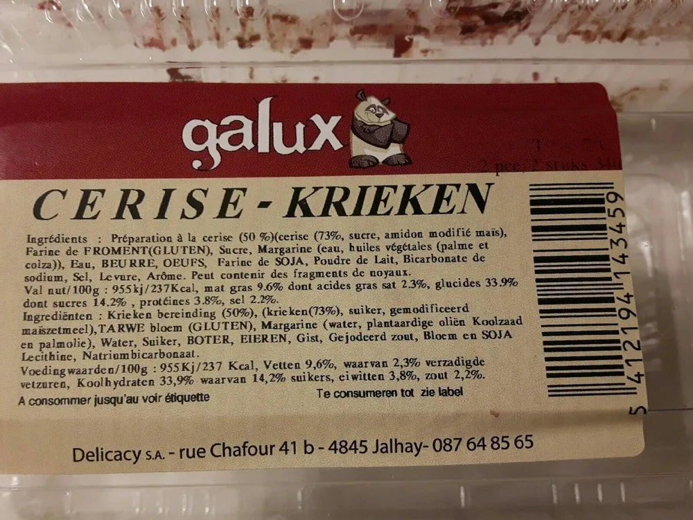 Gaufres aux cerises