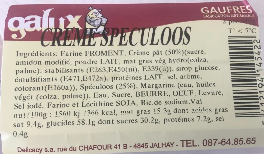 Gaufre Crème Speculoos