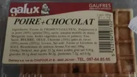 Gaufres Poire + Chocolat