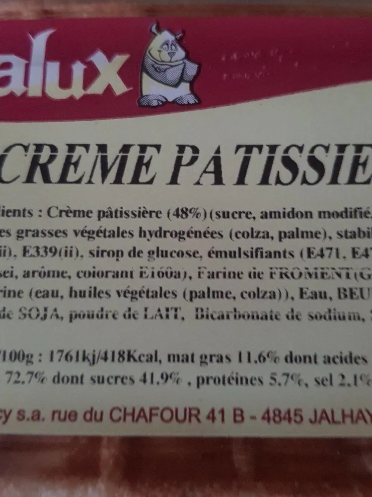 CREME PATISSIERE