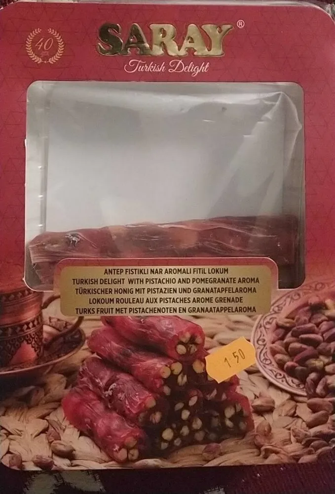 Lokoum rouleau aux pistaches arôme grenade