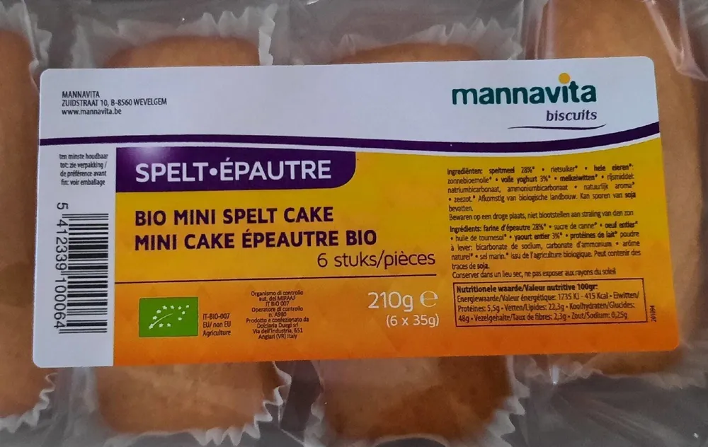 Mini cake épeautre bio