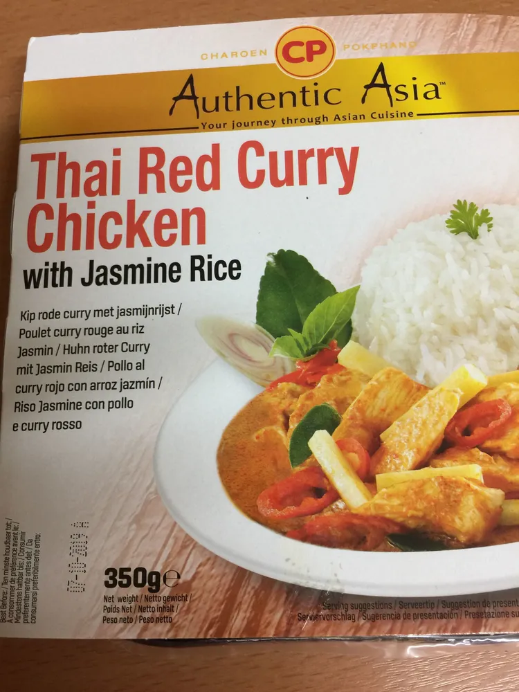 Thai red curry chicken