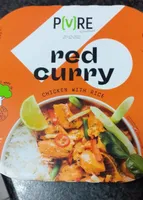 Red curry chicken with rice