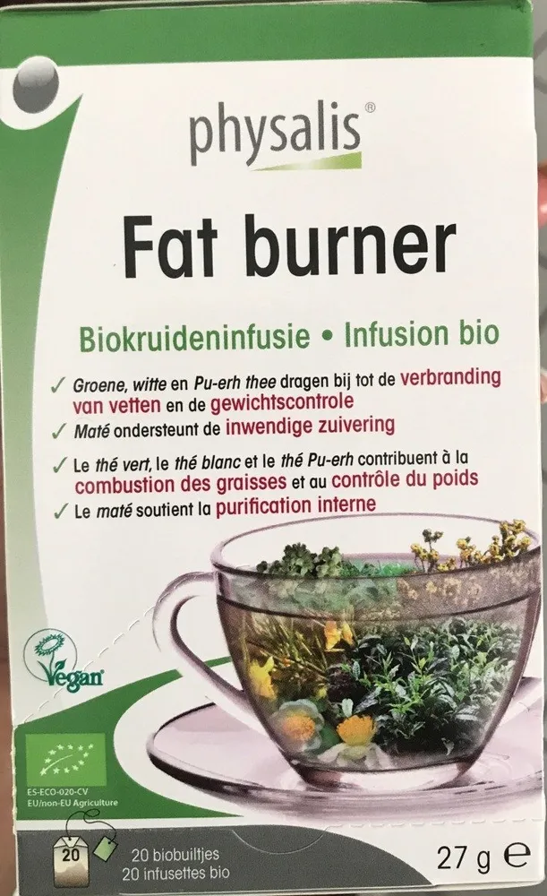 Physalis Fat Burner Infusion Bio Sachets 20X1,5G