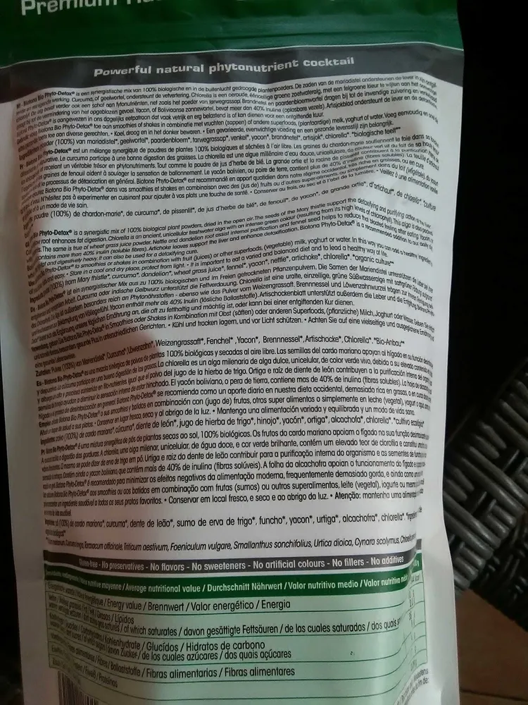Phyto Détox Poudre Bio - 200G - Biotona